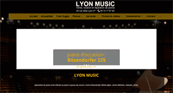 Desktop Screenshot of lyon-music.com